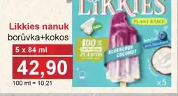 PLUS JIP Likkies nanuk borůvka+kokos nabídka