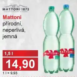 PLUS JIP Mattoni přírodní, neperlivá, jemná nabídka