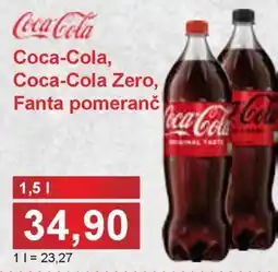 PLUS JIP Coca-Cola Coca-Cola Zero, Fanta pomeranč nabídka