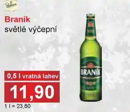 PLUS JIP Braník světlé výčepní nabídka