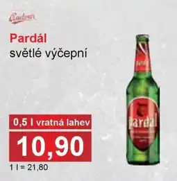 PLUS JIP Pardál světlé výčepní nabídka
