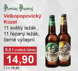PLUS JIP Velkopopovický Kozel nabídka