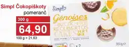 PLUS JIP Simpl Čokopiškoty pomeranč nabídka
