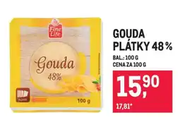Makro Gouda plátky 48 % nabídka