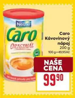 Billa Caro Kávovinový nápoj 200 g nabídka