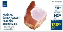 Makro Pražská šunka na kosti nejvyšší jakosti z.t.s. nabídka