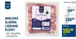 Makro Anglická slanina lisovaná plátky nabídka