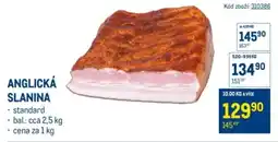 Makro Anglická slanina nabídka