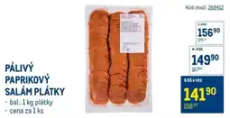 Makro Pálivý paprikový salám plátky nabídka