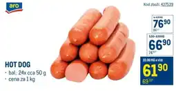 Makro Hot dog nabídka