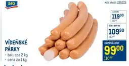 Makro Vídeňské párky nabídka