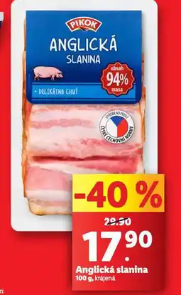 Lidl Anglická slanina nabídka