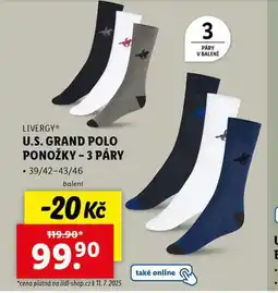 Lidl U.s. grand polo ponožky nabídka