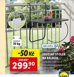 Lidl Závěsný stolek na balkon nabídka