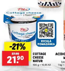 Lidl Cottage cheese natur nabídka