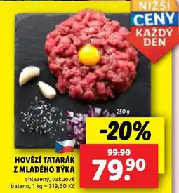 Lidl Hovězí tatarák z mladého býka nabídka