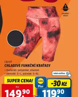 Lidl Chladivé funkční kraťasy nabídka
