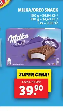 Lidl Milka / oreo snack nabídka