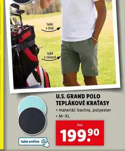 Lidl U.s. grand polo teplákové kraťasy nabídka