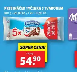 Lidl Pribináček tyčinka s tvyrohem nabídka