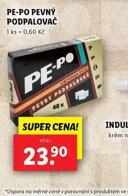 Lidl Pe-po pevný podpalovač nabídka