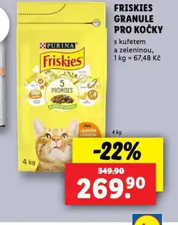 Lidl Friksies granule pro kočky nabídka