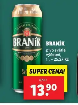 Lidl Pivo braník nabídka