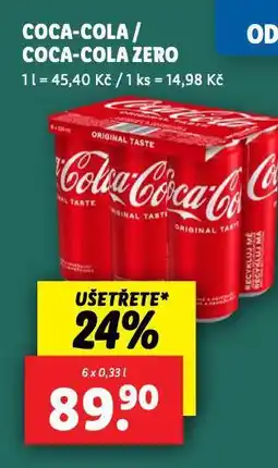 Lidl Coca cola, coca cola zero nabídka