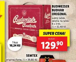 Lidl Pivo budweiser budvar original nabídka