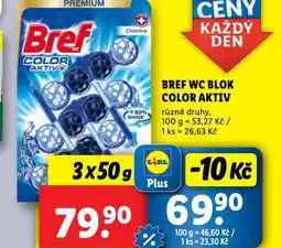 Lidl Bref wc blok color aktiv nabídka
