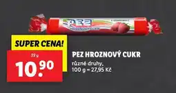 Lidl Pez hroznový cukr nabídka
