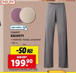 Lidl Kalhoty nabídka