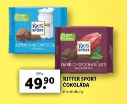 Lidl Ritter sport čokoláda nabídka