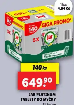 Lidl Jar platinum tablety do myčky nabídka