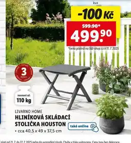 Lidl Hliníková skládací stolička houston nabídka