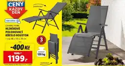 Lidl Hliníkové polohovací křeslo houston nabídka