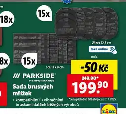 Lidl Sada brusných mřížek nabídka