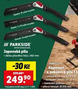 Lidl Japonská pila nabídka
