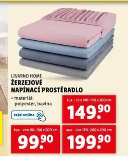 Lidl Žerzejové napínací prostěradlo 140-160 x 200 cm nabídka