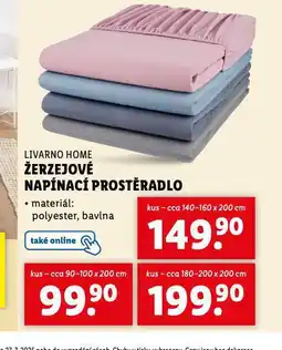 Lidl Žerzejové napínací prostěradlo 90-100 x 200 cm nabídka