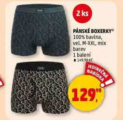 Penny Market PÁNSKÉ BOXERKY 100% bavlna, vel. M-XXL, mix barev, 1 balení nabídka