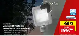 Lidl LIVARNO HOME Venkovní LED reflektor s pohybovým senzorem 24 W nabídka
