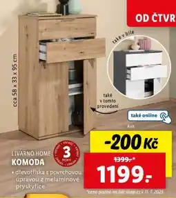 Lidl LIVARNO HOME KOMODA nabídka