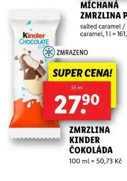 Lidl ZMRZLINA KINDER ČOKOLÁDA nabídka