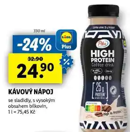 Lidl Pilos High Protein Coffee drink nabídka