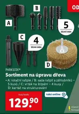 Lidl PARKSIDE Sortiment na úpravu dřeva nabídka
