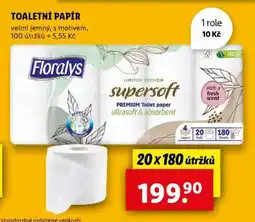 Lidl Floralys supersoft PREMIUM Toilet paper nabídka