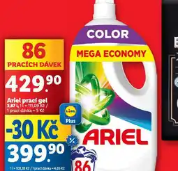 Lidl Ariel prací gel nabídka