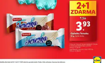 Lidl Oplatka terezka nabídka