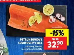 Lidl Pstruh duhový lososovitý filet nabídka